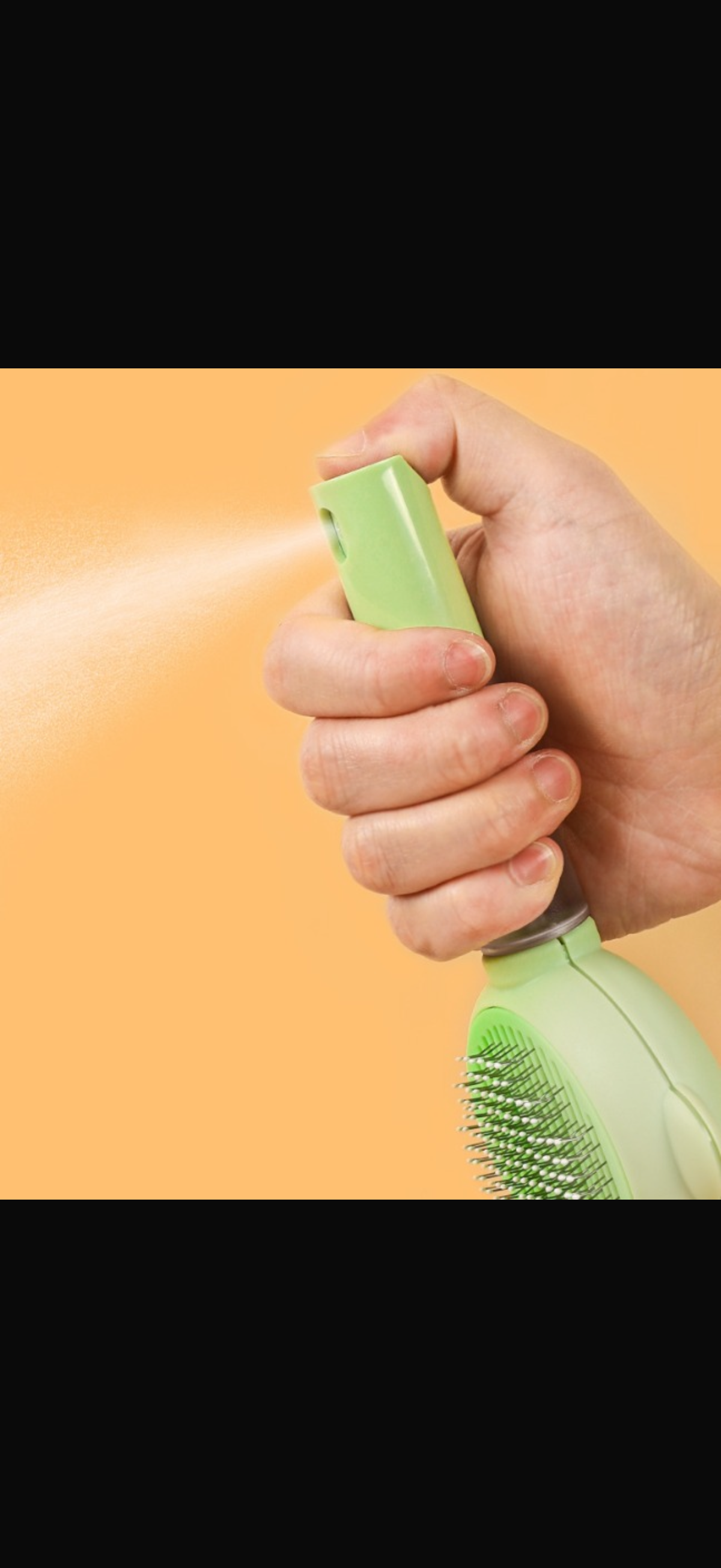 SoftGlide™ Vachtborstel met Sprayfles